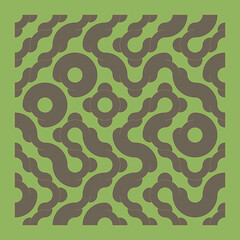 Color truchet tiling connections illustration