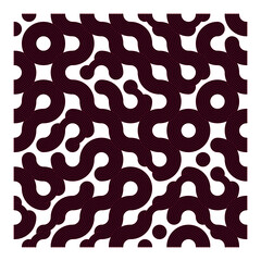 Color truchet tiling connections illustration