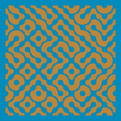 Color truchet tiling connections illustration