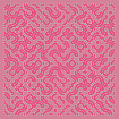 Color truchet tiling connections illustration