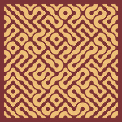 Color truchet tiling connections illustration