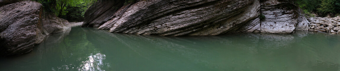 Beautiful view of the canyon in Sochi