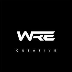 WRE Letter Initial Logo Design Template Vector Illustration