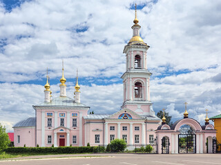Church of the Ascension of the Lord in Kimry, Tver Oblast, Russia. The church was built in 1813-1829.