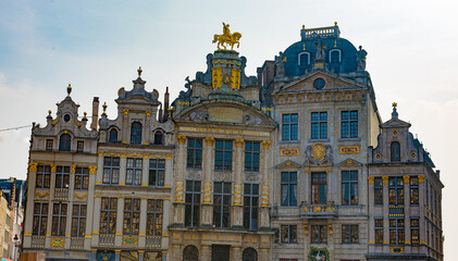 Fototapeta na wymiar Vues de la Grand-Place de Bruxelles