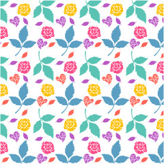 flower floral seamless pattern, can be poured on gift wrapping paper, wall decor,or fabric