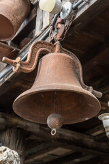 Fototapeta premium old bell on the wall