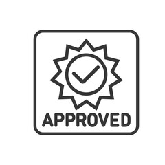 Approved or certified icon for your design.