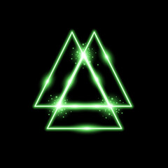triangle light effect, laser