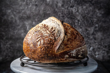 Decorated Sourdough Bread