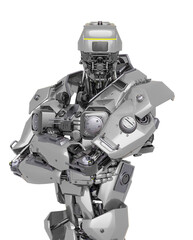 Naklejka premium master robot id profile picture in white background