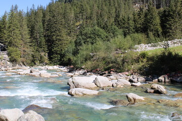 river in the mountains