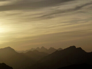 Hiking tour to Pleisspitze mountain, Tyrol, Austria
