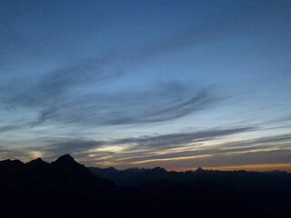 Hiking tour to Pleisspitze mountain, Tyrol, Austria