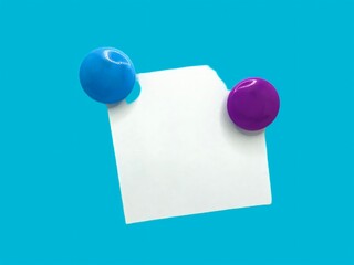 note paper with push pin