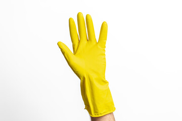 Yellow Cleaning Gloves