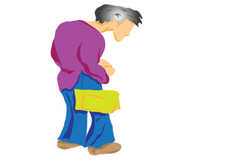 very old women  in polyclinic