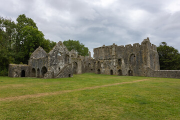 Lamphey Bishops Palace, in Wales - 519225822