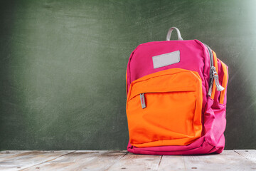 Colorful school backpack