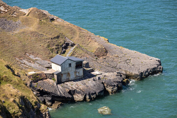 Fisherman's house in Rhossili, Wales - 519226064