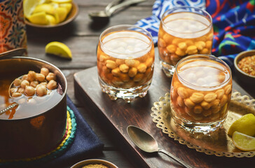 Arabic Cuisine; Egyptian traditional  chickpeas drink 