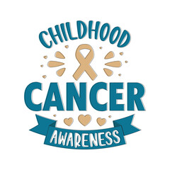 September is National Childhood Cancer Awareness Month vector illustration with background, template, banner and poster design..