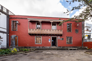 Tomas Morales House-Museum at the small village Moya on Gran Canaria, Canary Islands in Spain - obrazy, fototapety, plakaty