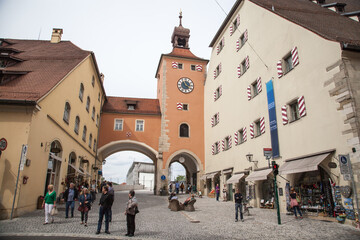 Brucktor(City Gate) in Regensburg ,Bavaria,Germany