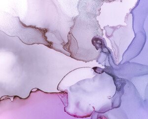 Ethereal Art Texture. Alcohol Ink Wave Wallpaper.