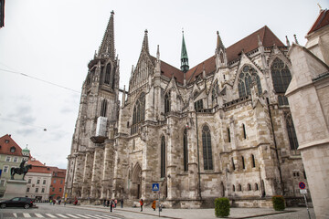 Fototapeta premium Regensburg Cathedral, The World Heritage Site in Germany.