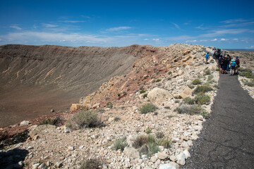 The Barringer Meteor Crater where a Meteor Blasted a Giant Hole in the Desert