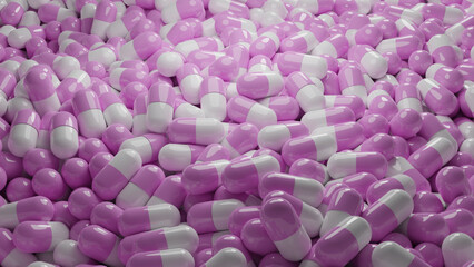 White pink pills