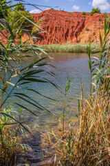 Bauxite cave in the south of Italy