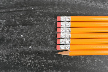 yellow school pencils