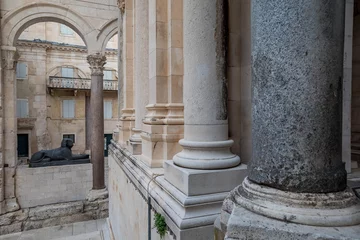 Deurstickers Egyptian Sphinx Diocletian's Palace Split Croatia © Garrett