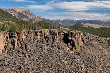 12,706 Foot Bristol Head Mountain is a prominent Landmark viewed from the Silver Thread Scenic Byway, near Creede Colorado.
