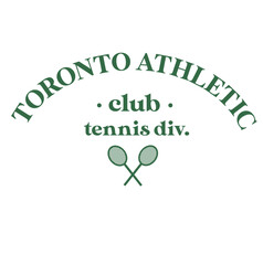 logo tennis, raquetas y bola de tennis