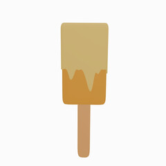 orange ice cream on a stick