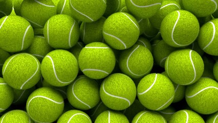 Lots of tennis balls hit the screen and cover it, then fall downstairs. - Powered by Adobe
