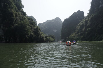 rafting on the river hanoi