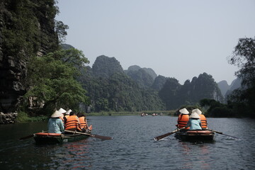 kayaking on the river hanoi