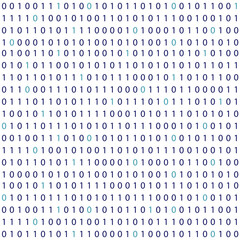 Vector streaming binary code background for Big Data and technology, hacker concept illustration, coding, decryption and encryption. Matrix wallpaper. 10 eps