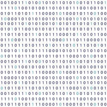 Vector streaming binary code background for Big Data and technology, hacker concept illustration, coding, decryption and encryption. Matrix wallpaper. 10 eps