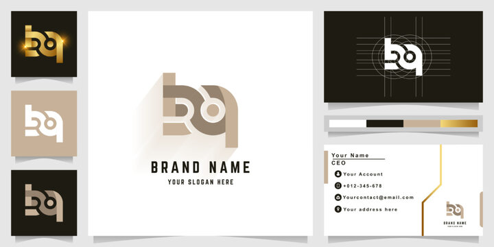 Letter bq or Lbq monogram logo