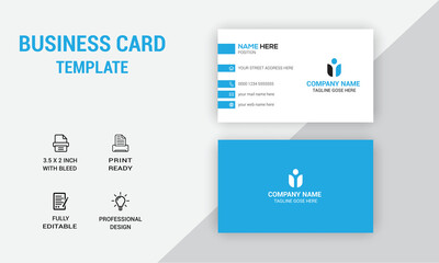 Creative Business Card Design.  Company Card Design. Photos & Vector Standard Template