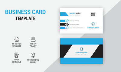 Creative Business Card Design.  Company Card Design. Photos & Vector Standard Template