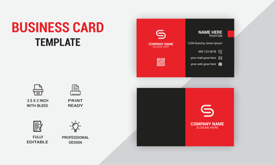 Creative Business Card Design. Modern Card Design. Photos & Vector Standard Template	