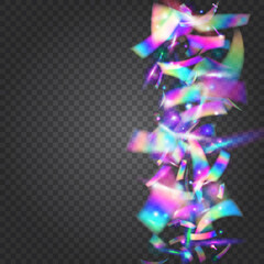 Rainbow Effect. Laser Multicolor Sunlight. Luxury Art. Retro Flare. Kaleidoscope Background. Bokeh Glitter. Surreal Foil. Pink Shiny Tinsel. Violet Rainbow Effect