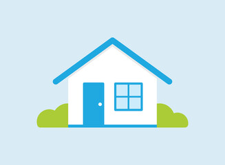 House icon flat design vector illustration.