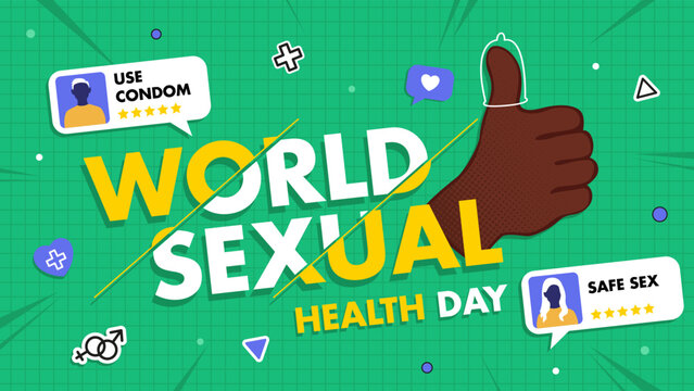 World sexual health day banner design